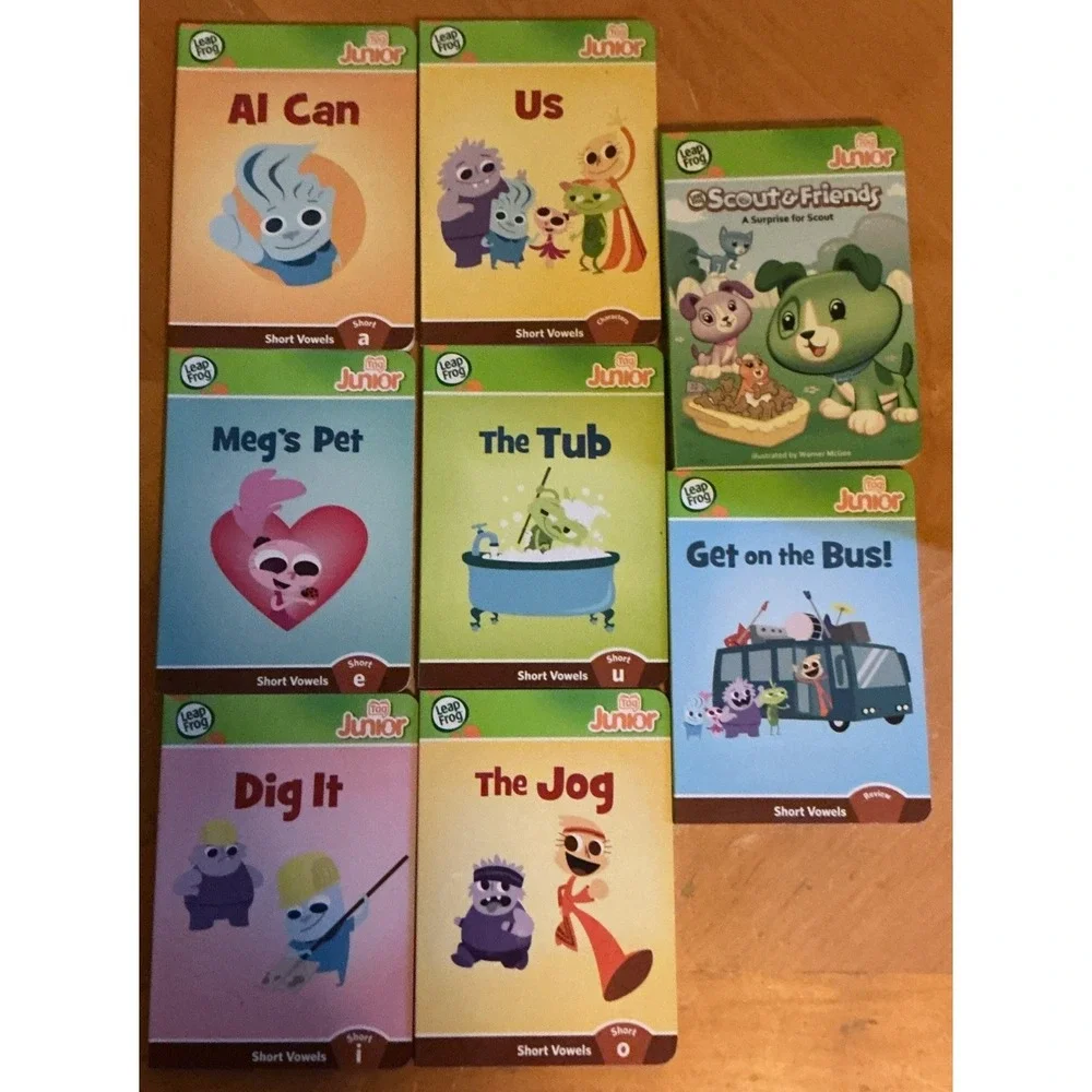 Leap Frog Leapfrog Tag Junior Jr.‎ W/ Storage Bag + 8 Books Tested & Working